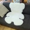 Tapete grande de pele de carneiro de pele sintética de urso, tapete fofo, sofá-cama, tapete peludo e peludo para chão