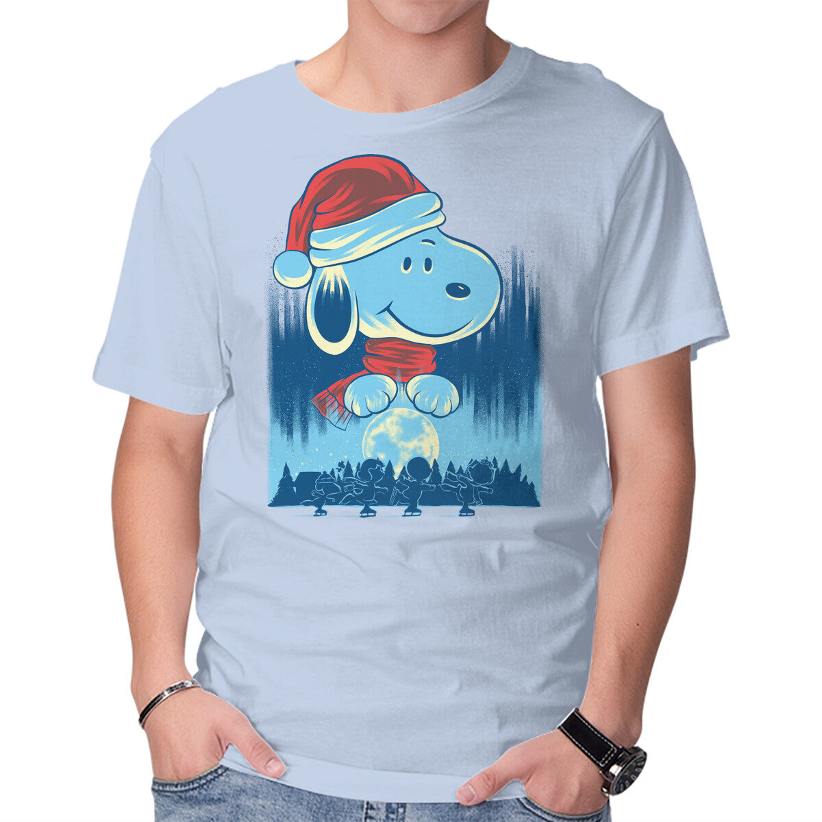 Unisex Crew Neck T-Shirt Winter Season Is Here Graphic Short Sleeve Casual Tee L