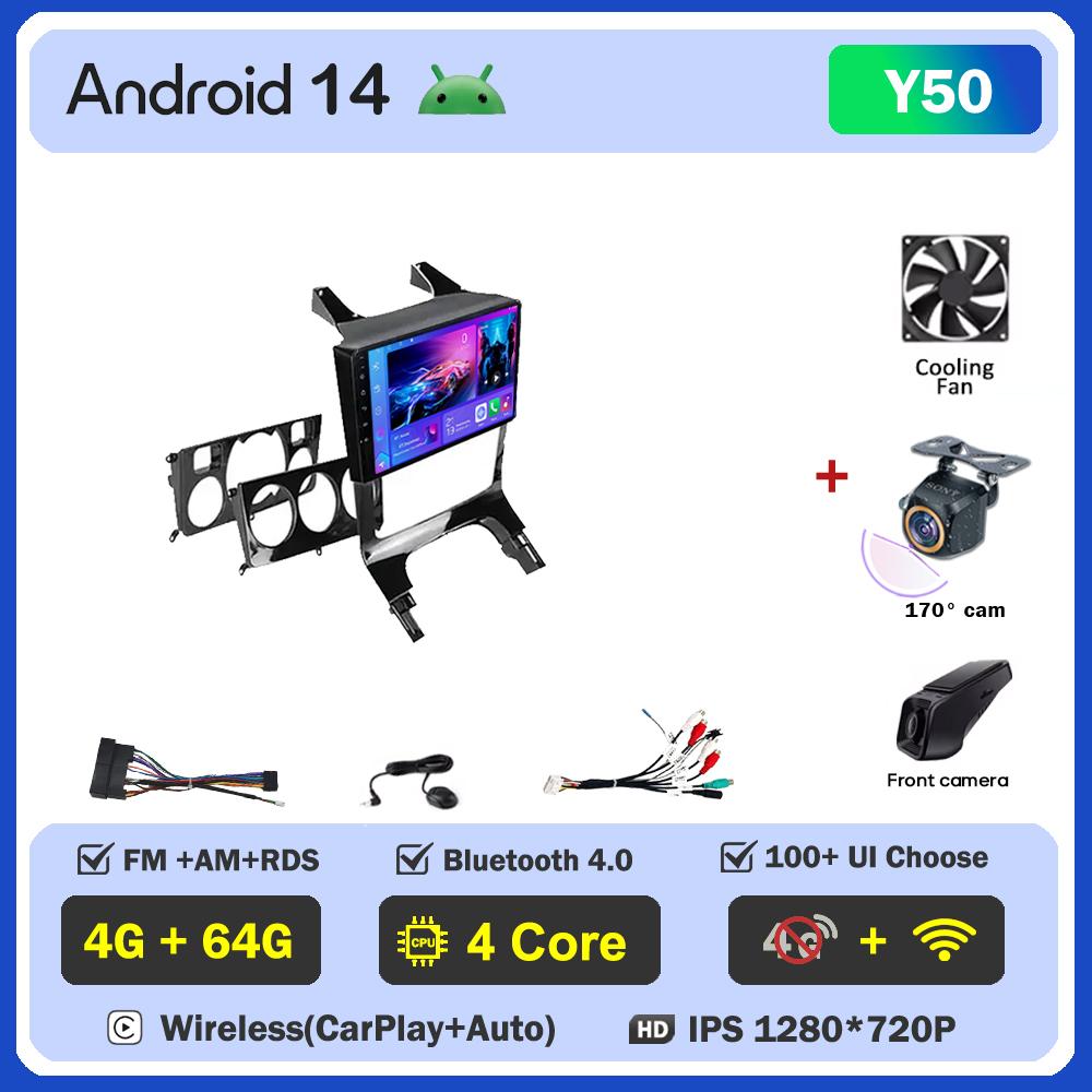 Android 14 For Peugeot 3008 5008 AT MT 2009 -2015 Car Radio Carplay GPS Navigation Android Auto 5G Wifi DVD Stereo Screen RDS