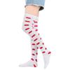 Valentines Day Over Knee Long Socks Cute Lip Heart Love Pattern Thigh High Stockings for Women Parties and Casual Wear