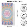 Ręcznik plażowy z filtrem przeciwsłonecznym UPF + szal z filtrem przeciwsłonecznym podróż nad morze drukowany ręcznik kąpielowy szybkoschnący sportowy ręcznik plażowy