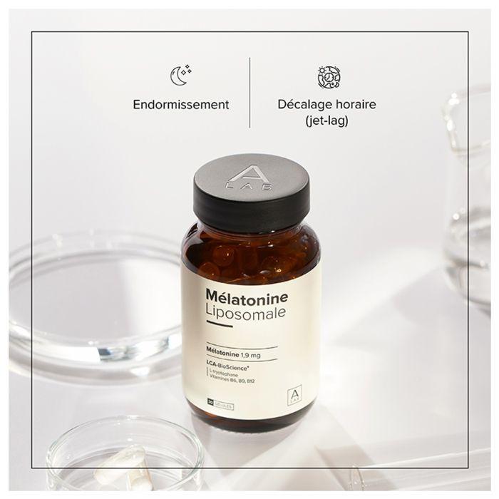 A-Lab Mélatonine Liposomale 1,9 mg - Sommeil Jetlag Assimilation Renforcée 30 Gélules