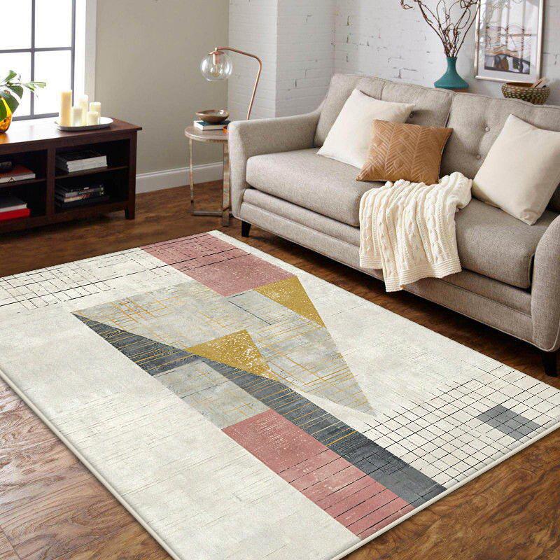 

Північний геометричний килим для вітальні сучасний декор домашній диван великі килими спальня узголів я м який антиковзкий килимок плюшевий миється 120*160cm