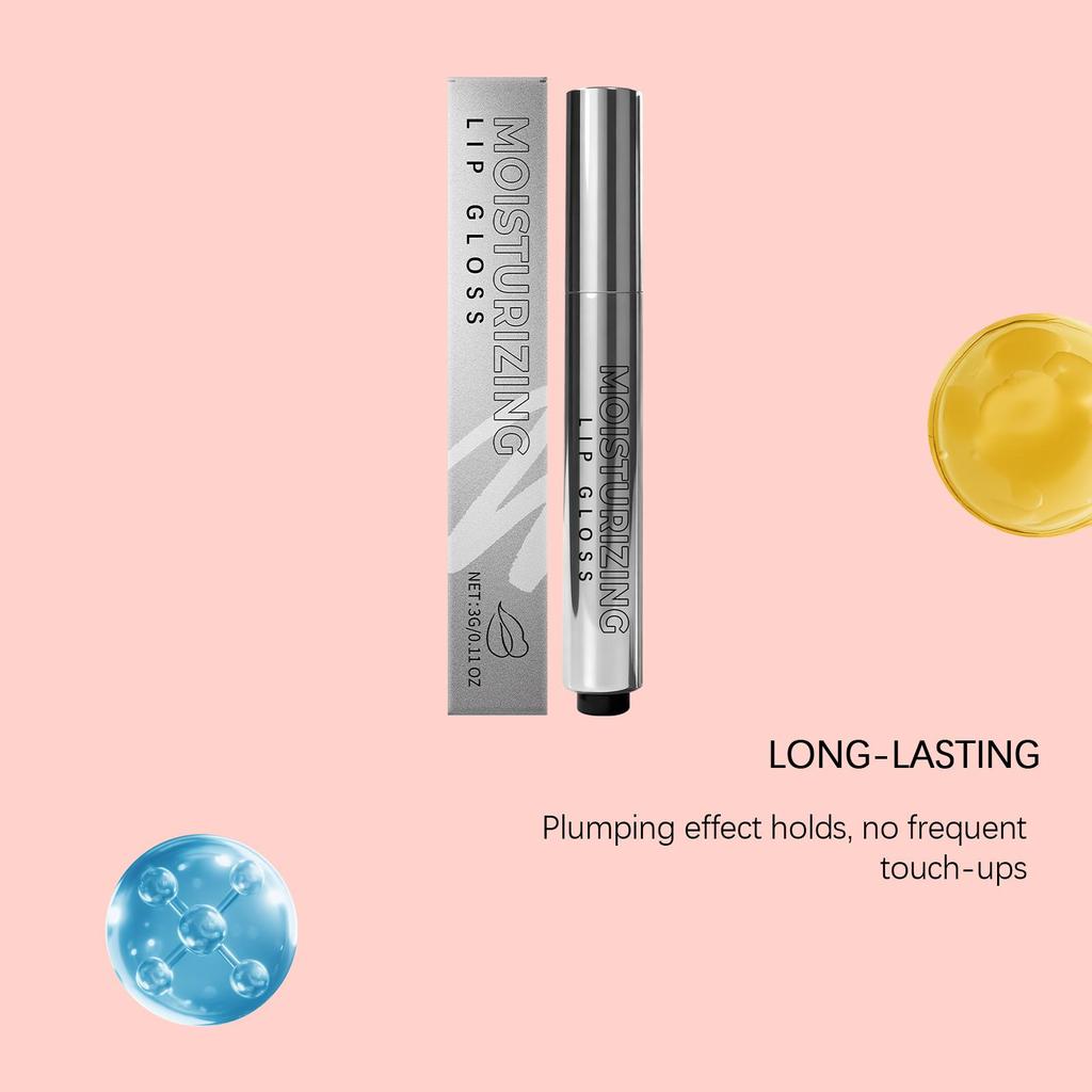 Hydratační lesk na rty Zvětšující proti suchosti Vysoký lesk Zlepšuje pružnost rtů Regenerační Zjemňující Vyhlazující Hydratační balzám na rty