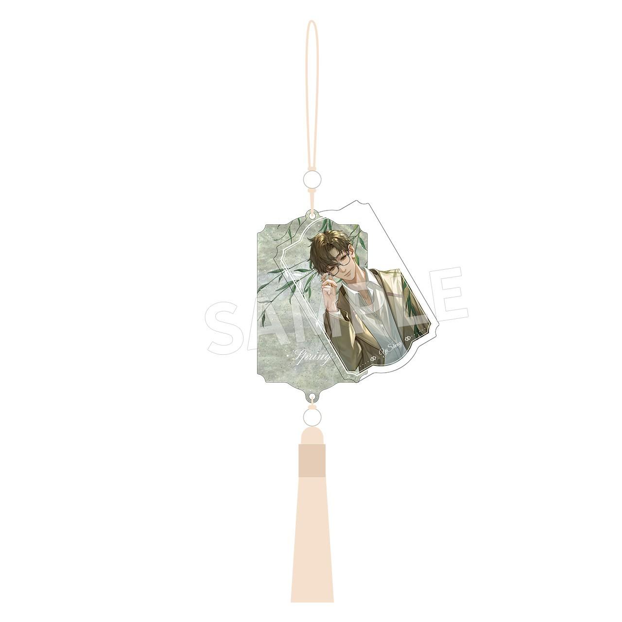 Official  Yashe  Anime Four Seasons Series Double-Layer Mica Pendant Approx. 50*83MM