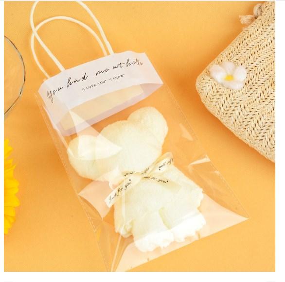 1-10PCS Cute Bear Towel Gifts High Quality Bridesmaid Gifts Lovely Baby Shower Party Favors Guests Christmas Presents 30X30Cm