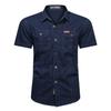 Summer Short Sleeved Shirt Men's Workwear Cotton Workwear Inch Shirt Outdoor Loose Men's Shirt