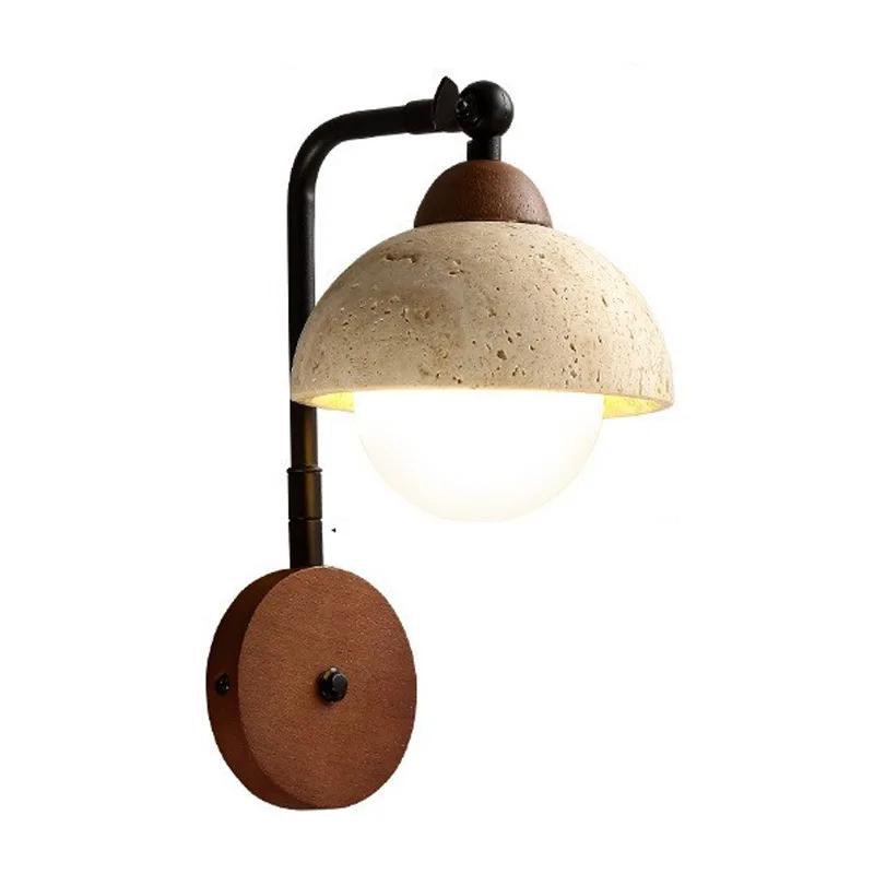 Japanese Retro Cement Wall Lights Nordic Entrance Lighting Aisle Staircase Room Decoration Bedroom Board Wall Lamp LED G9