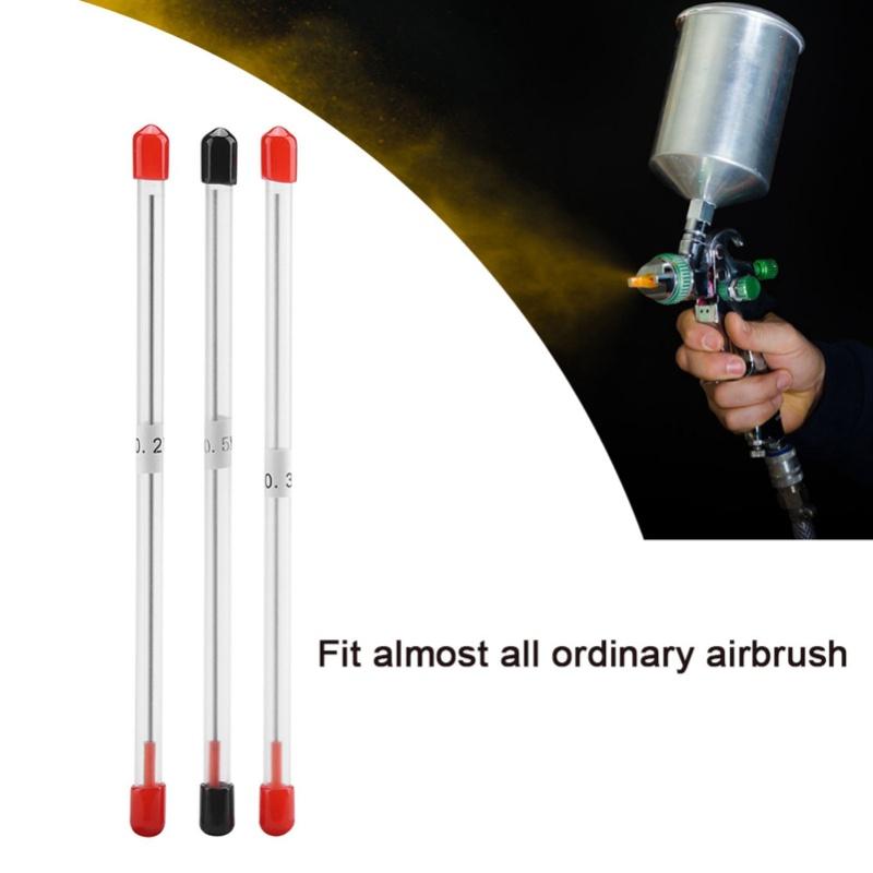 3Pcs 0.2mm 0.3mm 0.5mm Airbrush Needles Tips Replacement Accessories