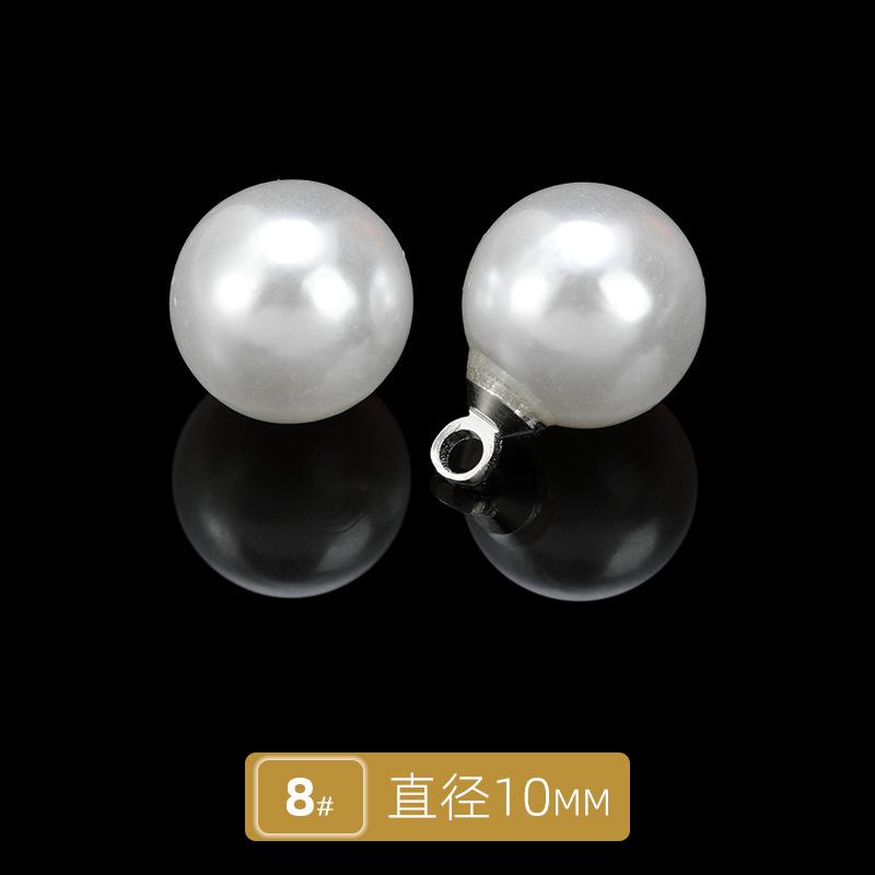 10 szt. Guzik do kardiganu Guzik do czongsamu Guzik do koszuli Perłowy Okrągły Żywiczny Guzik bez dziurki Guzik do koszuli Sukienka swetrowa Guzik z koralikami