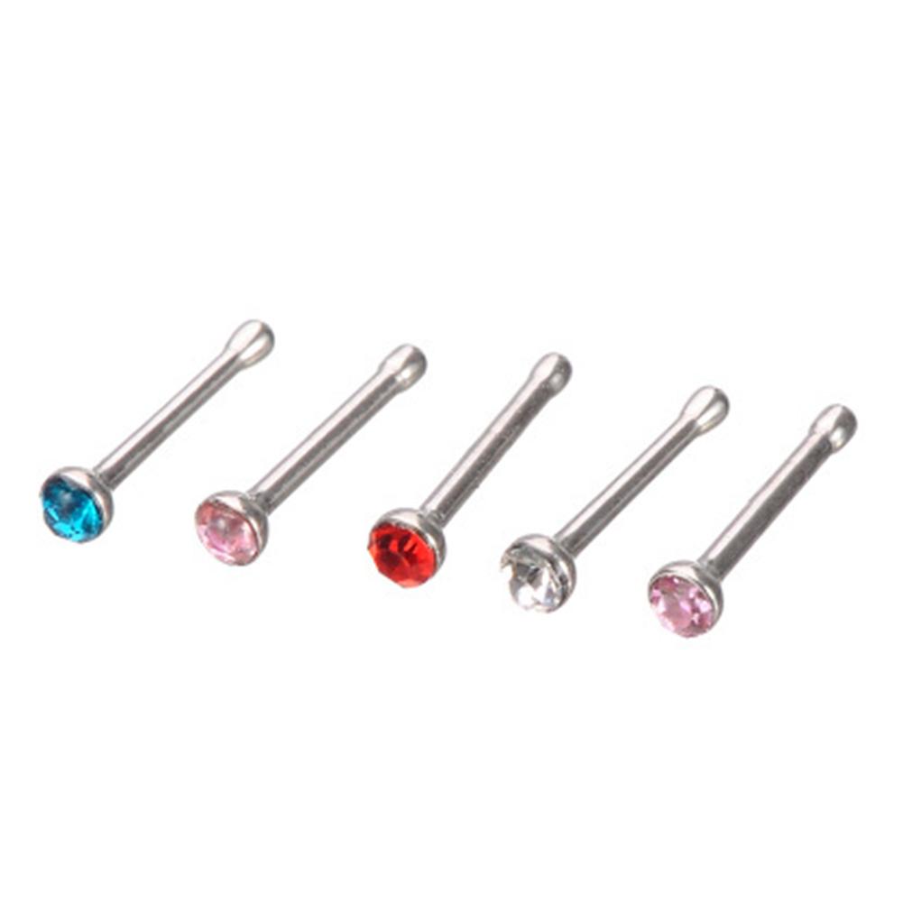 40 Stück 1,8 mm Unisex Mode Einfacher Nasenstecker mit rundem Kopf Körperschmuck Piercings