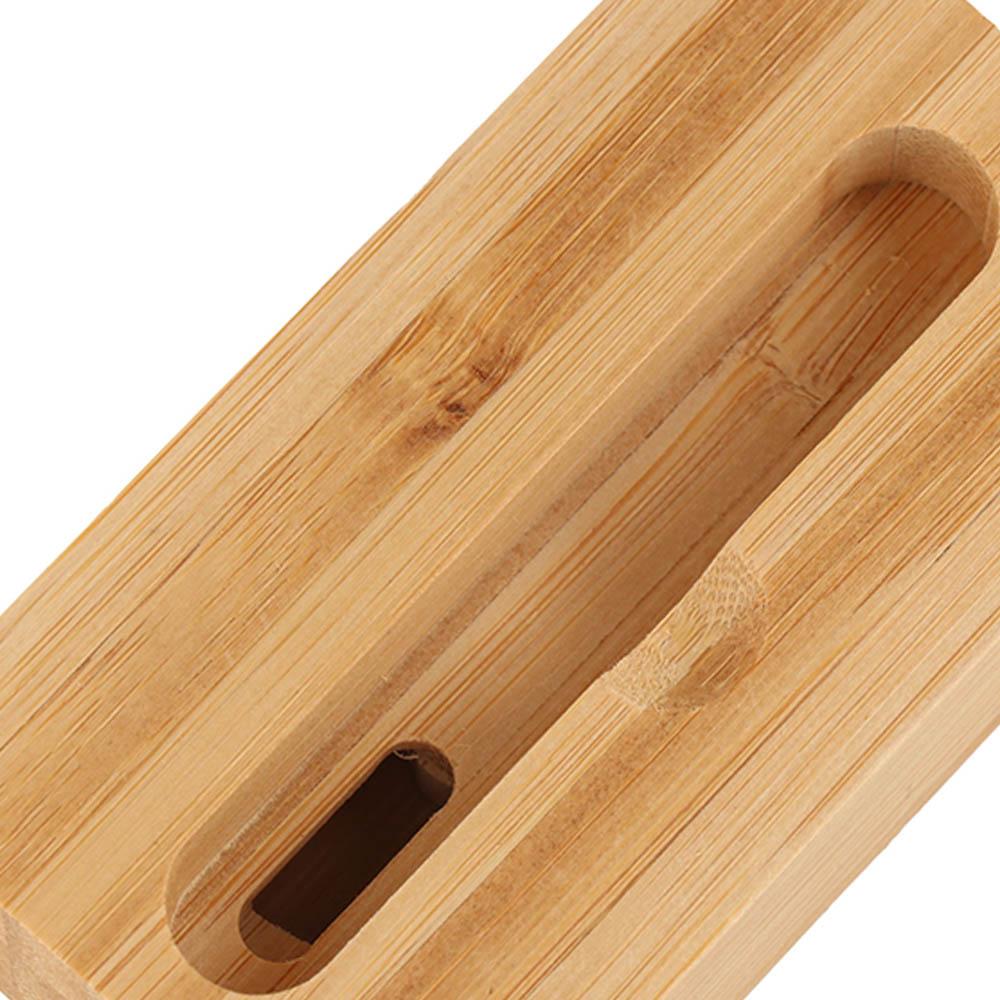 Environmental Friendly Bamboo Mobile Phone Holder Odorless Bamboo Phone Desktop Stand  Cafe