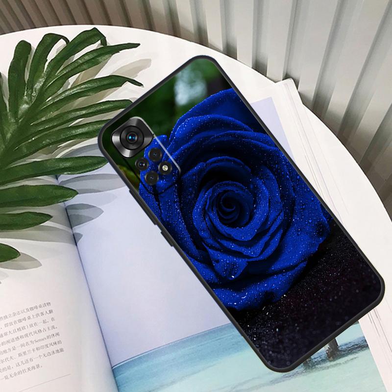 Blaue Rose Kunst Hülle Für Xiaomi Redmi Note 11 10 12 13 14 15 Pro Plus Hülle Für Redmi 15C 10C 13C 12C 14C 15