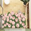 Tulipa Entryway Doormat With Washable Pvc Leather Material For Home Indoor Use