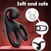 Vibrating Cock Ring with Clitoral Stimulator, Dual Penis Ring Vibrators for Longer Lasting Stronger Adult Sex Toys for Men Women Pleasure