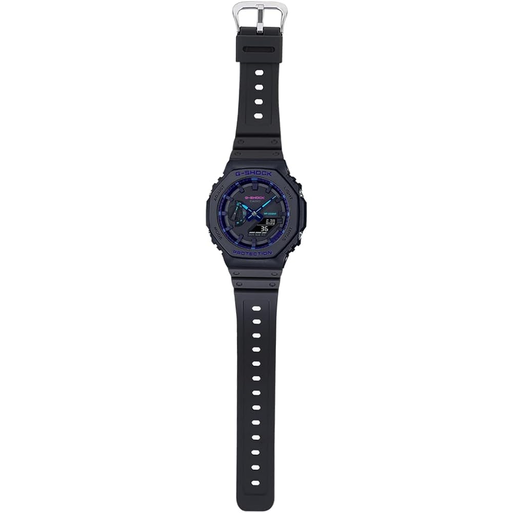 Casio G-Shock GA-2100VB-1A Analog-Digital Men's Watch Black Resin Band