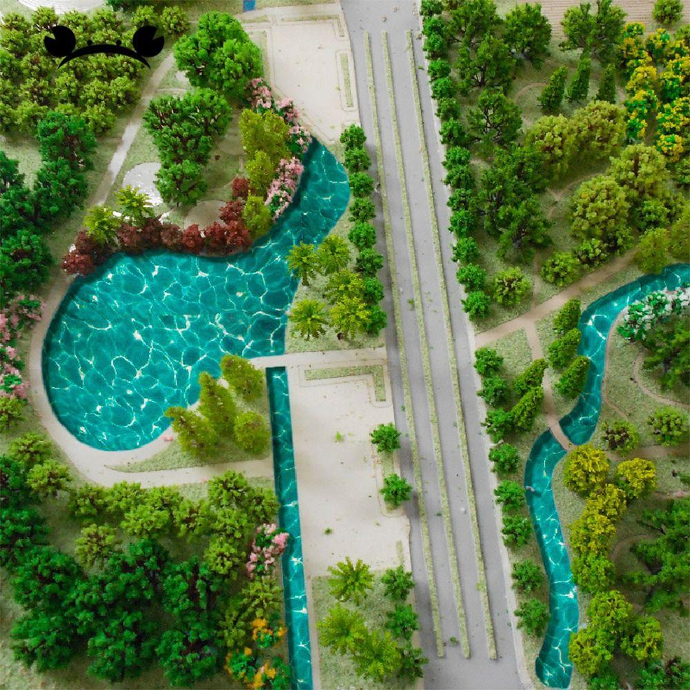 Transparent Blue Simulation Water Grain Sticker Paper Sand Table Making Sand Table