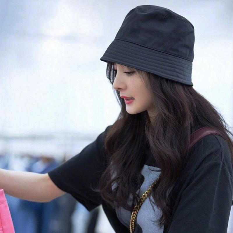 

Four seasons can wear hats, women s design fashion, street niche feng shui bucket hat, face covering basin hat, men хакі