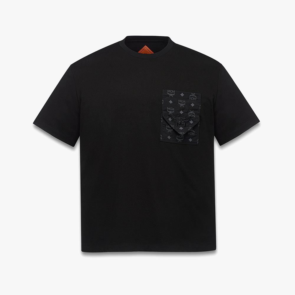 MCM Cotton Monogram Patch Pocket T-Shirt Mhteamm07Bd