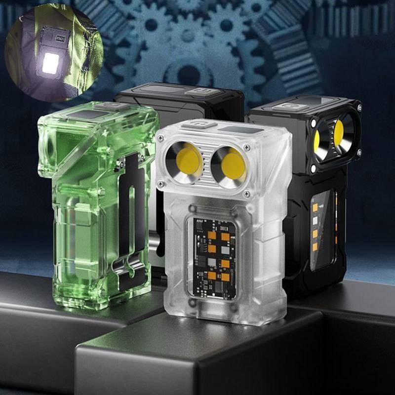 Led Powerful Flashlight Side Cob Lamp Rotation Portable Warning Outdoor Light