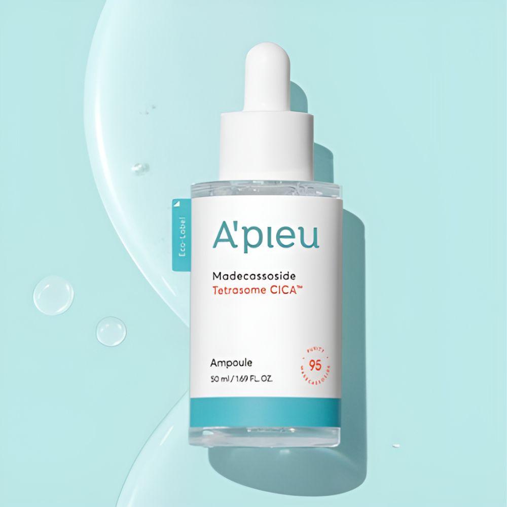 A’PIEU Madecassoside Tetrasome Cica Ampoule Soothing Hydrating Facial Serum 50ml