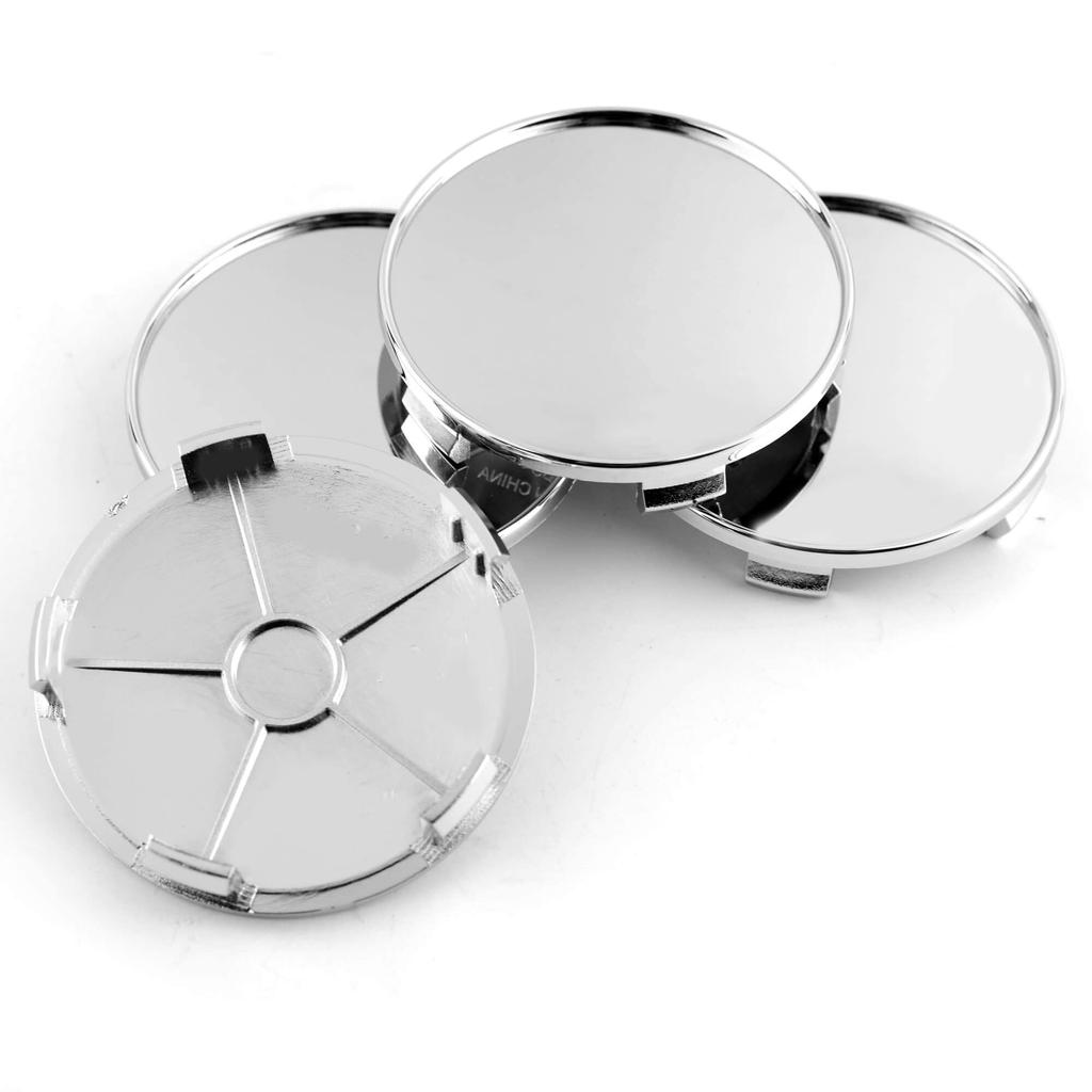 Wheel Center Cap Outer Diameter 69mm Inner Diameter 64mm 4pcs Silver DIY Wheel Cover Center Cover