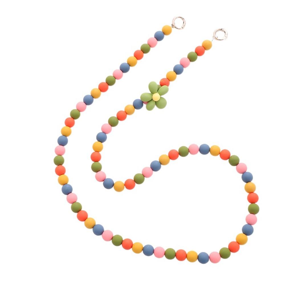 Long-style Beaded Crossbody Phone Chain Anti Loss Phone Neck Straps  Earphone Case Strap
