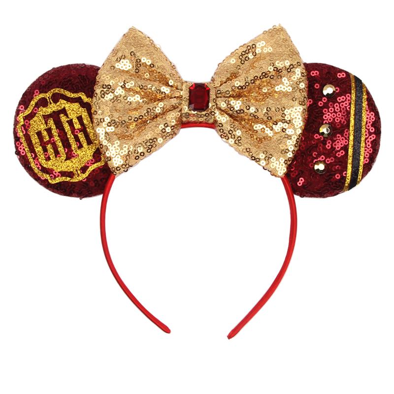 Nieuwste Mickey Mouse Oren Hoofdband Kid Adult Festival Party Pailletten Strik Haarband Vrouwen Baby Girl Party Haar Accessoires