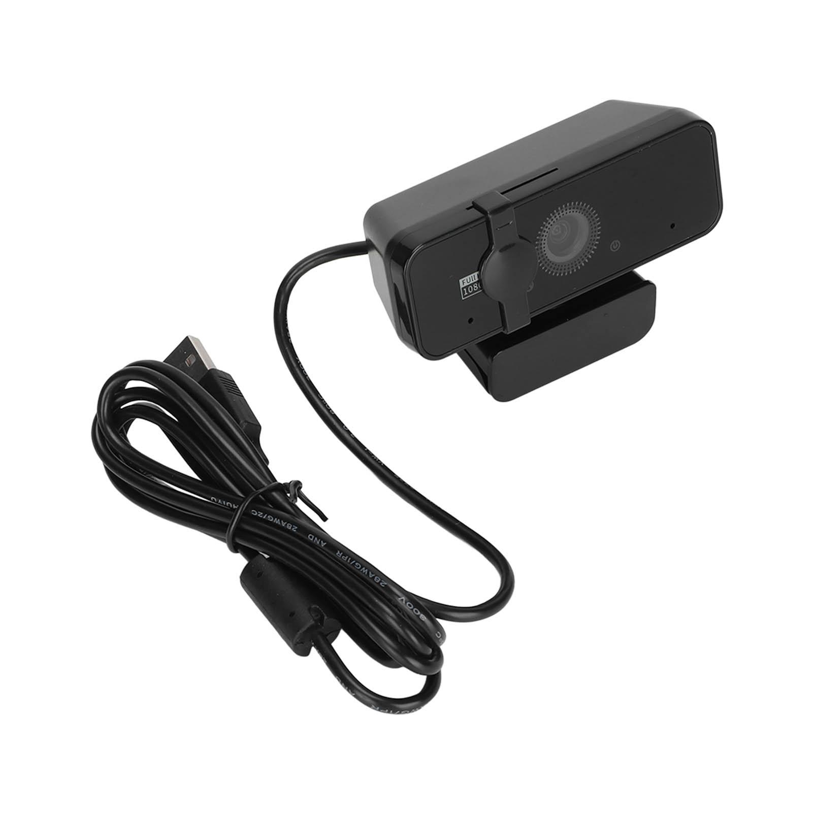 

ПК Камера 1080P 30fps 1920x1080 USB2.0 Вбудований мікрофон Plug and Play Кришка камери Обертання на 360 градусів