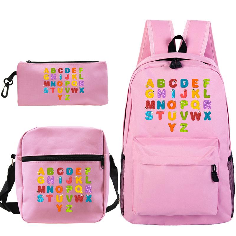 Game Alphabet Lore Alphabet Legend School Bag Backpack Shoulder Bag Pencil Case