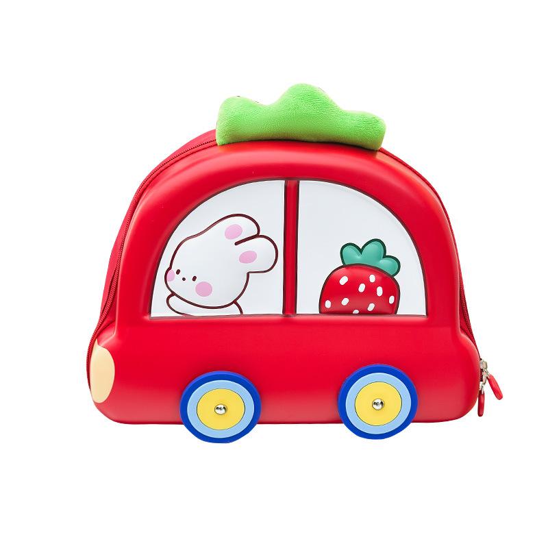 Schoolbag New Car Kindergarten Baby School Bag Children 1-1 Years Old Leisure Burden Reduction Lightweight Shoulder Leisure Bag