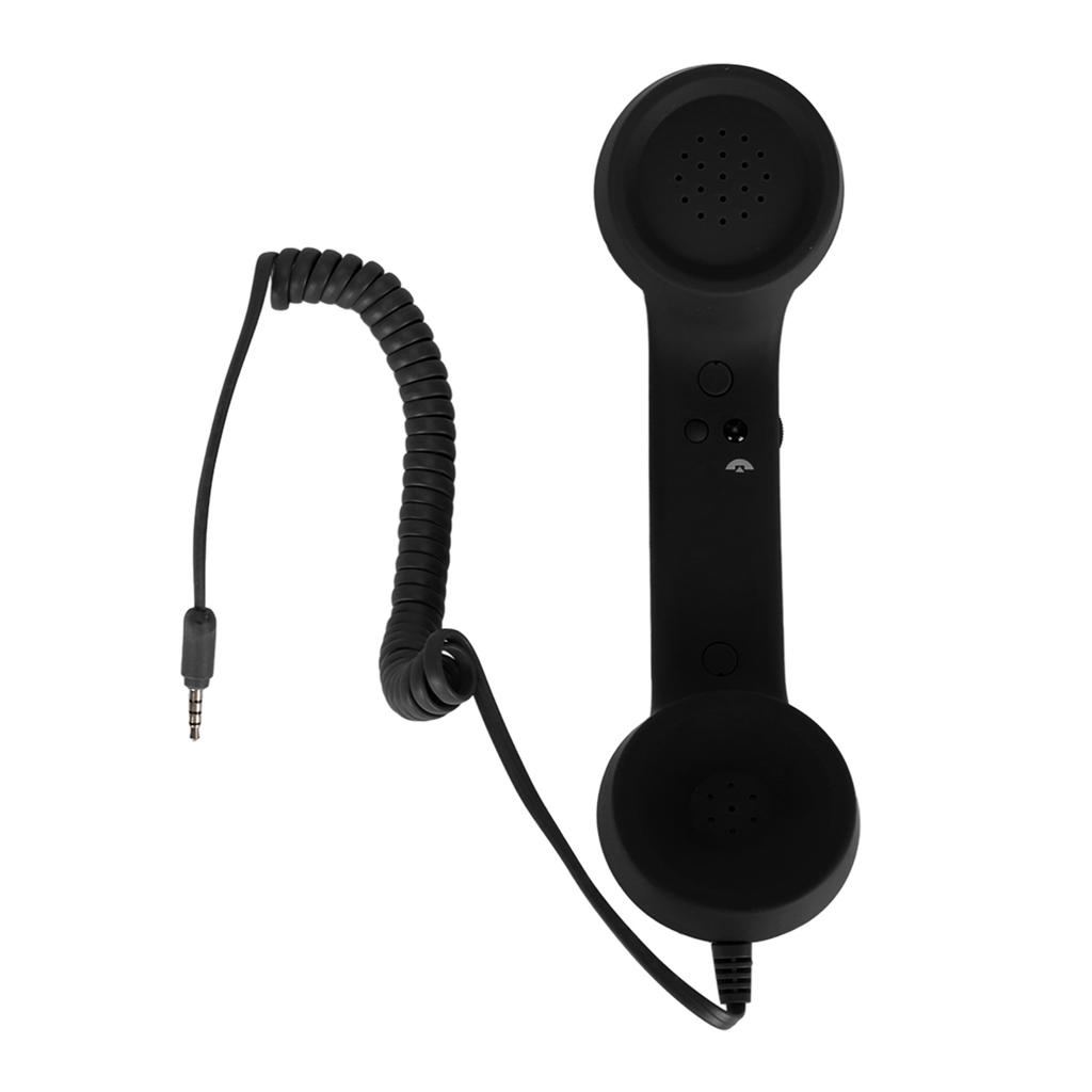 Cell Phone Handset USB C Radiation Proof Vintage Phone Handset with 3.5 Mm Socket for Smartphone