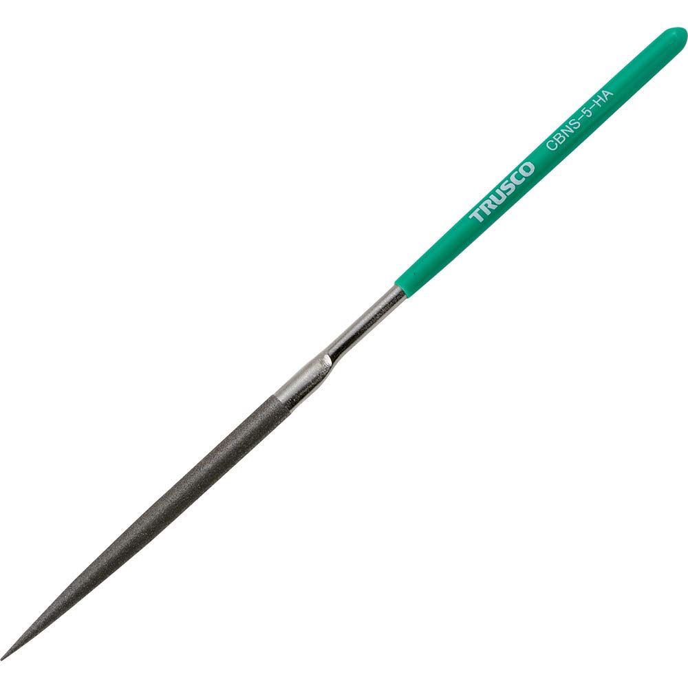 TRUSCO CBN Half Files, Precision, 5-Piece Set, Round, CBNS-5-HA