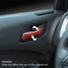 4X Inner Door Handle Frame Decor Cover for Dodge Charger 2011+ Red Carbon Fiber