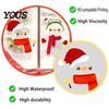 Indoor Outdoor Winter Ornaments Christmas Snowman Static Glass Stickers, Simple Window Clings, Waterproof PVC Clings Holiday Covering for Home