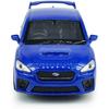 Impreza WRX STI Toy Car Racing Sports Diecast Model Car 1/36 Scale Metal Pull Back Vehicle, Doors Open, Zinc Alloy Casting, Boys Toys Kids Birthday