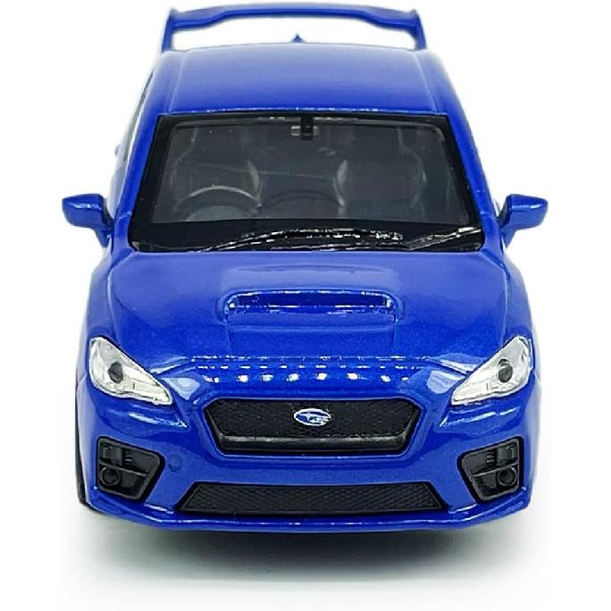 Impreza WRX STI Toy Car Racing Sports Diecast Model Car 1/36 Scale Metal Pull Back Vehicle, Doors Open, Zinc Alloy Casting, Boys Toys Kids Birthday