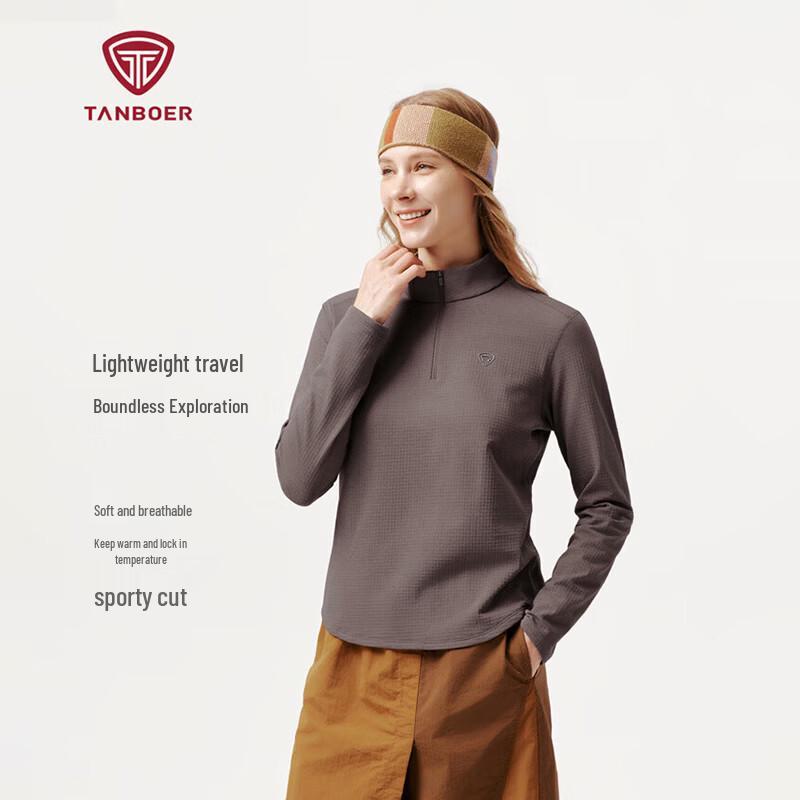 Women's Waffle Thermal Half-Zip Pullover