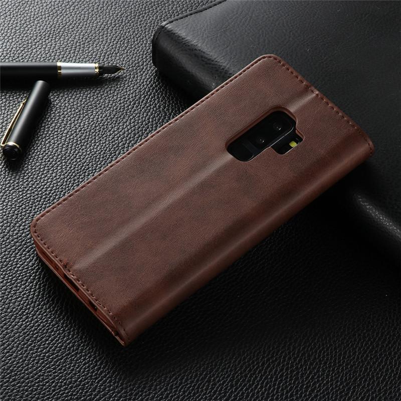 Husă S9+ pentru Samsung S9 Plus Husă din piele Husă vintage pentru telefon pe Samsung Galaxy S9 Plus Husă Flip Husă portofel magnetică S 9 Plus