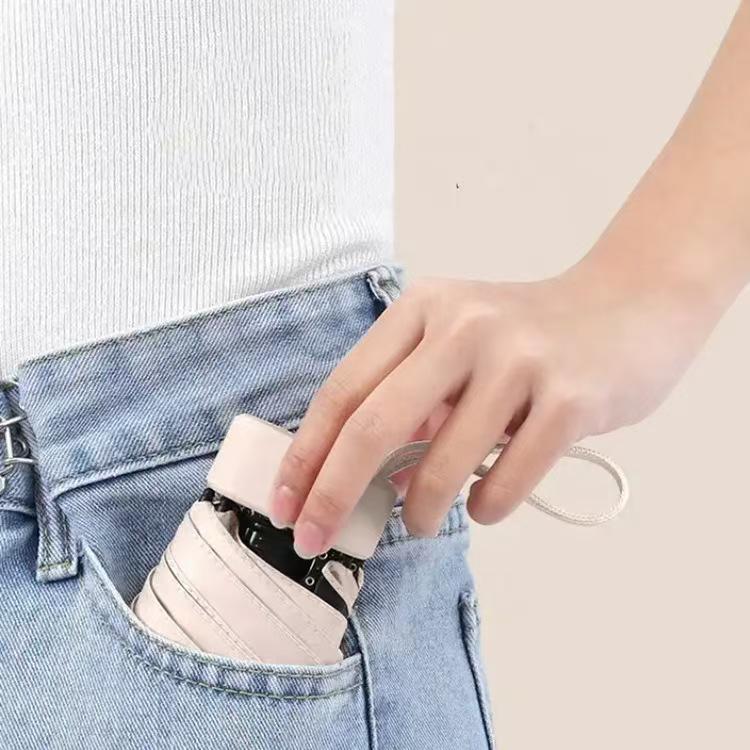 Spot Macaron 60% Rabatt: Sechs-Speichen Faltbarer Regenschirm - Anpassbares Geschenk für Sonne & Regen mit Logo-Option