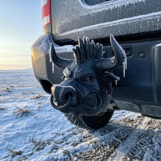 Stierenkop Trekhaak Afdekking voor 2 Inch Ontvangers 3D Geprint Grappige Trekhaakbal Beschermer Vrachtwagen Accessoire voor SUV Pick-up Auto's