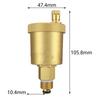 Efficient 38 Inch Automatic Air Vent Valve Designed for Hot Water Heating Systems Simplifies Installation Process