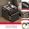 Smart Multifunctional Bedside Safe: Minimalist Square Design for Bedroom and Living Room