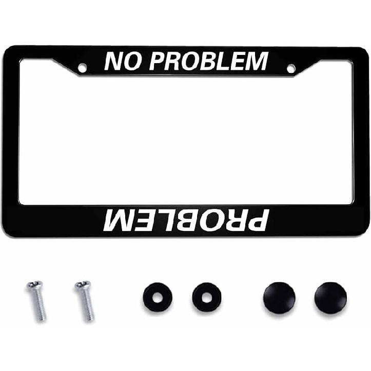 License Plate Frame Registered Nurse Stainless Steel License Plate Frame With 2 Holes & Free Screws 12.2 X 6.3 Inches
