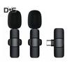 Mini Wireless Clip-on Microphone Stable Signal Noise Reduction Video Recording Rechargeable Easy Setup Lavalier Microphone