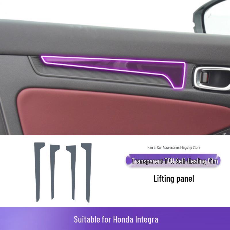 Honda Integra 22-25 Gear Shift Sticker: Transparent TPU Protective Film for Interior.