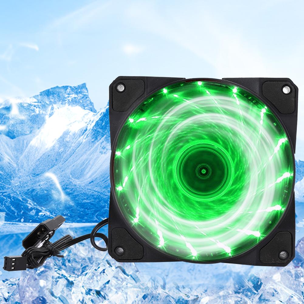 Chassis Fan Computer Cooler PC Accessory 3-Wire 15-Light Mute LED Streamer Colorful 12CM15-Light