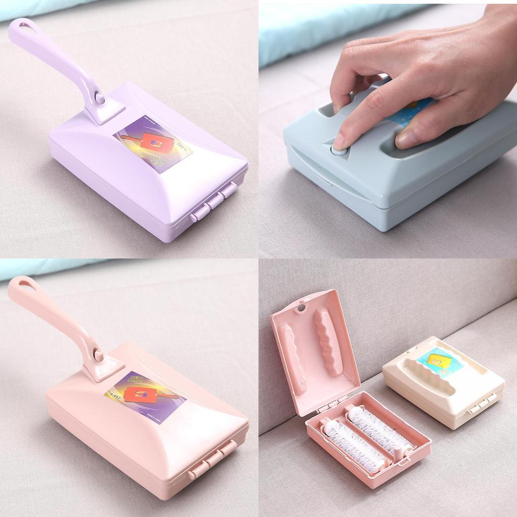 Household Dust Remover Brush With Cover Plastic Bed Sofa Carpet Cleaner For Furniture And Floor