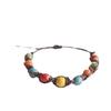 Handcrafted Unisex Ceramic Bracelet with Ethnic Flair - Watercolor-Style Beads, Great New Gift!