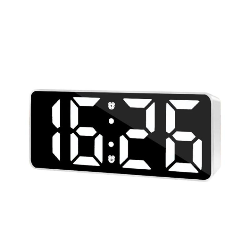 

Electronic Modern Numeric Table Clock Desktop Alarm Clocks Digital Tool Display белый